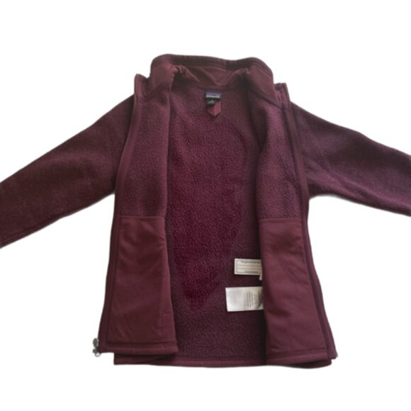 Patagonia Kids Better Sweater Fleece Jacket. Color: Plum, Kids Size S (7/8) - Picture 3 of 8
